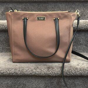 KATE SPADE Medium Satchel Dawn Sparrow In Dusty Mauve Nylon